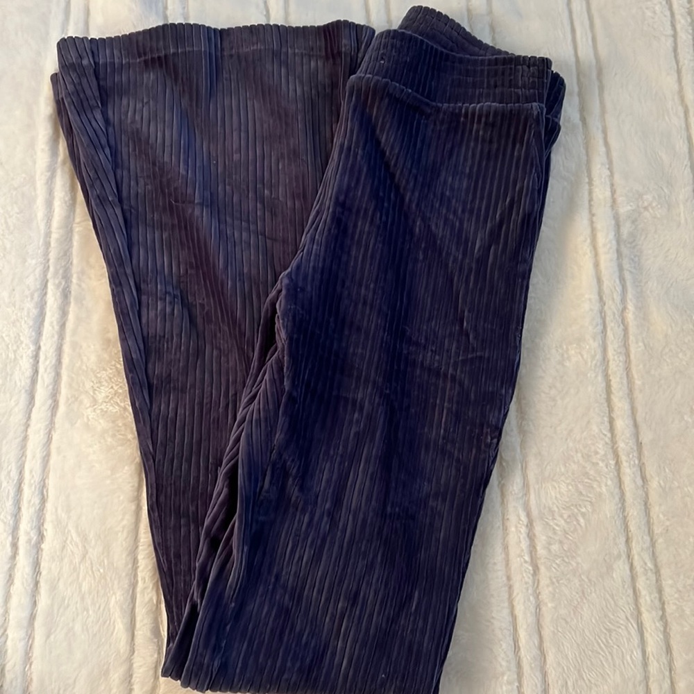 Purple Aerie flared sweatpants